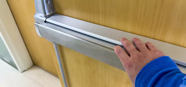 Installing a Push Bar on a Door Goleta